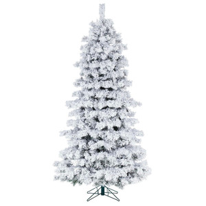 Vickerman A246255 - 5.5 ft Flocked Alaskan Unlit Christmas Tree
