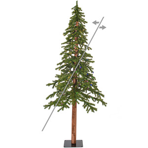 Vickerman A805161LEDCC - 6 ft Natural Alpine Prelit Color Changing LED Christmas Tree