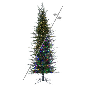 Vickerman G193488LEDCC - 10 ft Moutauk Pencil Pine Prelit Color Changing LED Christmas Tree
