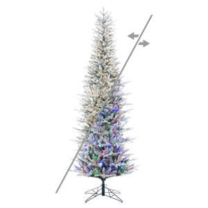 Vickerman G236668LEDCC - 6.5 ft Frosted Tacoma Fraser Prelit Color Changing LED Christmas Tree