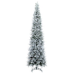 Vickerman G236690 - 12 ft Frosted Tacoma Fraser Unlit Christmas Tree