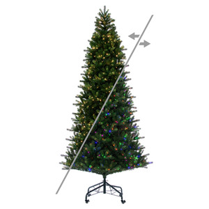 Vickerman G254283LEDCC - 9 ft Vermont Spruce Prelit Color Changing LED Christmas Tree