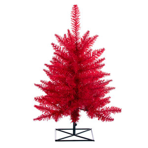 Vickerman K161320 - 2 ft Red Fir Unlit Christmas Tree 