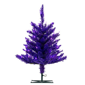 Vickerman K163121LED - 2 ft Purple Fir Prelit Purple LED Christmas Tree