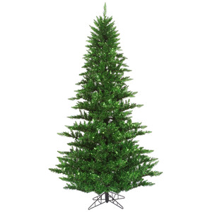 Vickerman K165780 - 9 ft Green Tinsel Fir Unlit Christmas Tree