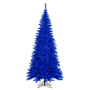 Vickerman K234345 - 4.5 ft Blue Slim Fir Unlit Christmas Tree
