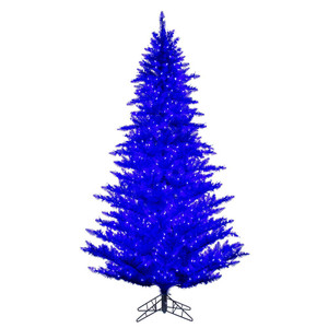 Vickerman K234486LED - 10 ft Blue Fir Prelit Warm White LED Christmas Tree