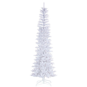 Vickerman K240165 - 6.5 ft White Pencil Unlit Christmas Tree