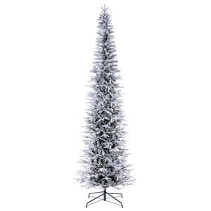 Vickerman K257455 - 5.5 ft Frosted Bixley Fir Unlit Christmas Tree
