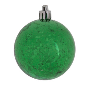 Vickerman M166304D - 4 inch Green Shiny Mercury Ball Christmas Ornament - 6 Pack