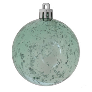 Vickerman M166344D - 4 inch Seafoam Shiny Mercury Ball Christmas Ornament - 6 Pack