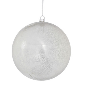 Vickerman M166407D - 4.75 inch Silver Shiny Mercury Ball Christmas Ornament - 4 Pack 
