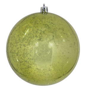 Vickerman M166473D - 4.75 inch Lime Shiny Mercury Ball Christmas Ornament - 4 Pack 