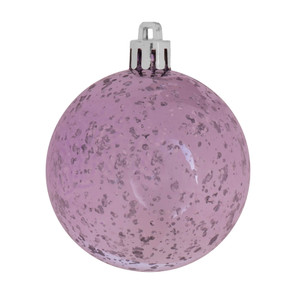 Vickerman M166486D - 4.75 inch Lavender Shiny Mercury Ball Christmas Ornament - 4 Pack
