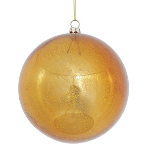 Vickerman M166488D - 4.75 inch Copper Shiny Mercury Ball Christmas Ornament - 4 Pack