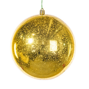 Vickerman M166508D - 6 inch Gold Shiny Mercury Ball Christmas Ornament - 4 Pack 