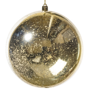 Vickerman M166538D - 6 inch Champagne Shiny Mercury Ball Christmas Ornament - 4 Pack