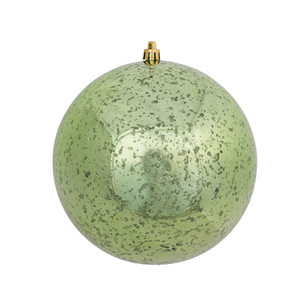 Vickerman M166554D - 6 inch Celadon Shiny Mercury Ball Christmas Ornament - 4 Pack