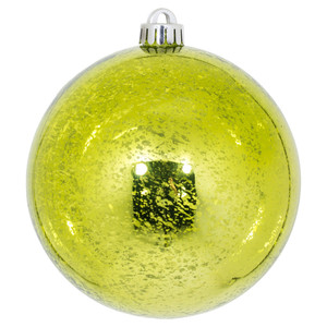 Vickerman M166573D - 6 inch Lime Shiny Mercury Ball Christmas Ornament - 4 Pack