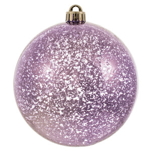 Vickerman M166586D - 6 inch Lavender Shiny Mercury Ball Christmas Ornament - 4 Pack