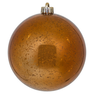 Vickerman M166588D - 6 inch Copper Shiny Mercury Ball Christmas Ornament - 4 Pack