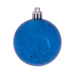 Vickerman M166602D - 8 inch Blue Shiny Mercury Ball Christmas Ornament