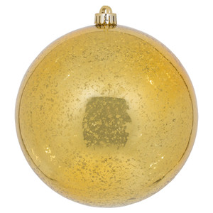 Vickerman M166637D - 8 inch Honey Gold Shiny Mercury Ball Christmas Ornament
