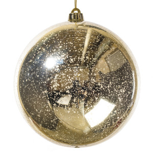 Vickerman M166638D - 8 inch Champagne Shiny Mercury Ball Christmas Ornament