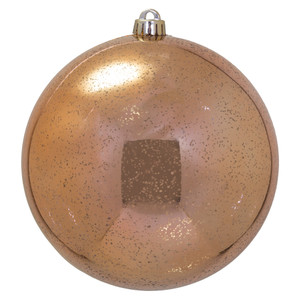 Vickerman M166658D - 8 inch Rose Gold Shiny Mercury Ball Christmas Ornament
