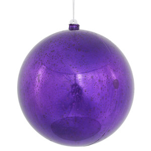 Vickerman M166666D - 8 inch Purple Shiny Mercury Ball Christmas Ornament