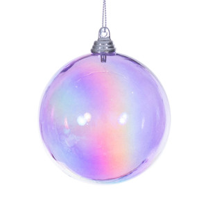 Vickerman MC250086W - 3 inch Lavender Ball Christmas Ornament - 6 Pack