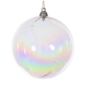 Vickerman MC250138W - 4 inch Champagne Ball Christmas Ornament - 4 Pack