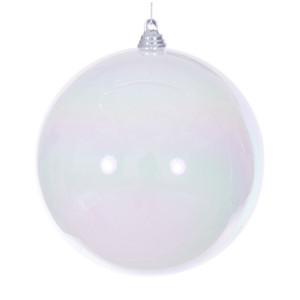 Vickerman MC250211W - 4.75 inch White Ball Christmas Ornament - 3 Pack