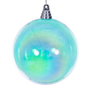 Vickerman MC250342W - 6 inch Teal Ball Christmas Ornament - 2 Pack