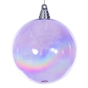 Vickerman MC250386W - 6 inch Lavender Ball Christmas Ornament - 2 Pack