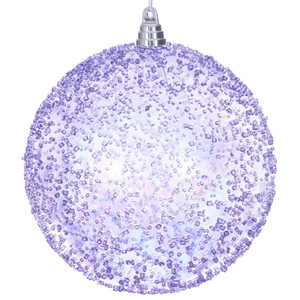 Vickerman MC250986W - 8 inch Lavender Bead Christmas Ornament 