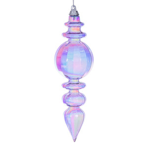 Vickerman MC252386W - 7.5 inch Lavender Finial Christmas Ornament - 2 Pack