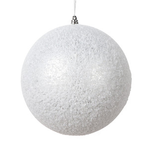 Vickerman MT220507W - 6 inch Silver Matte Ball Christmas Ornament - 2 Pack 