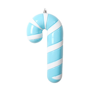 Vickerman MT227332 - 11 inch Baby Blue Enamel Candy Cane Christmas Ornament