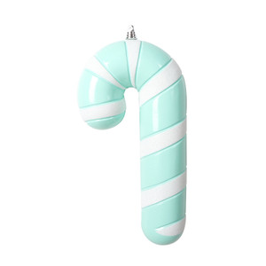 Vickerman MT227344 - 11 inch Seafoam Enamel Candy Cane Christmas Ornament