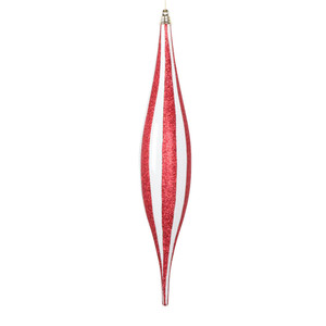Vickerman MT230413 - 13 inch Assorted Glitter Drop Christmas Ornament - 2 Pack 