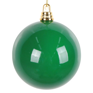 Vickerman MT250304W - 3 inch Green Enamel Ball Christmas Ornament - 12 Pack