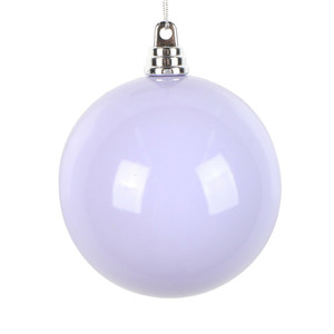 Vickerman MT250386W - 3 inch Lavender Enamel Ball Christmas Ornament - 12 Pack