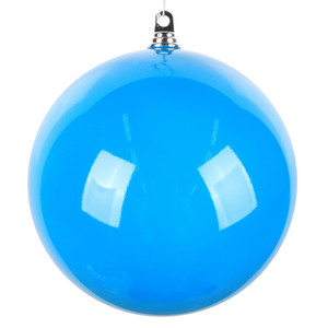 Vickerman MT251002W - 10 inch Blue Enamel Ball Christmas Ornament
