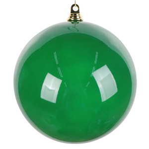 Vickerman MT251004W - 10 inch Green Enamel Ball Christmas Ornament