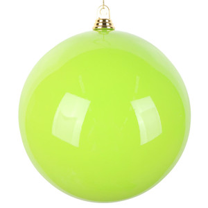 Vickerman MT251073W - 10 inch Lime Enamel Ball Christmas Ornament