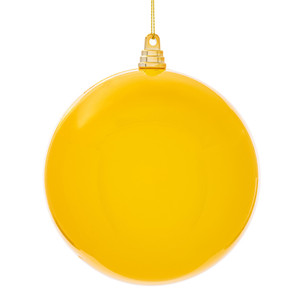 Vickerman MT251078W - 10 inch Yellow Enamel Ball Christmas Ornament