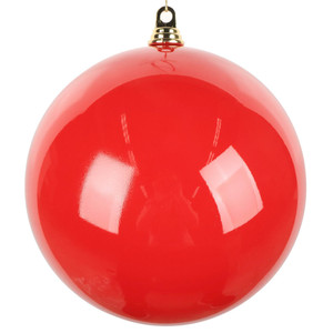 Vickerman MT251203W - 12 inch Red Enamel Ball Christmas Ornament