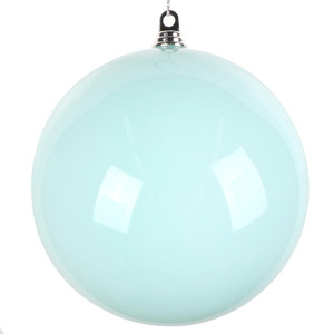 Vickerman MT251227W - 12 inch Aqua Enamel Ball Christmas Ornament