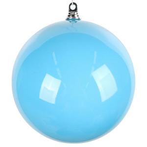 Vickerman MT251252W - 12 inch Light Blue Enamel Ball Christmas Ornament